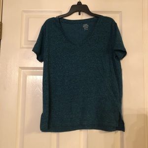 Blue v-neck